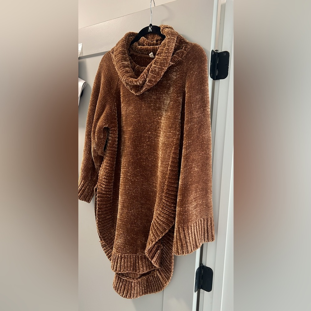 Anthropolologie Moth long cozy chenille tunic-length sweater size xs oversized